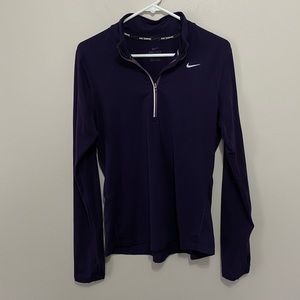 Nike Running Dri-Fit Purple Half Zip Medium